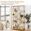 Costway Tall 5 Tier Bookcase with Metal Frame Oval Design Open Storage Shelves 8