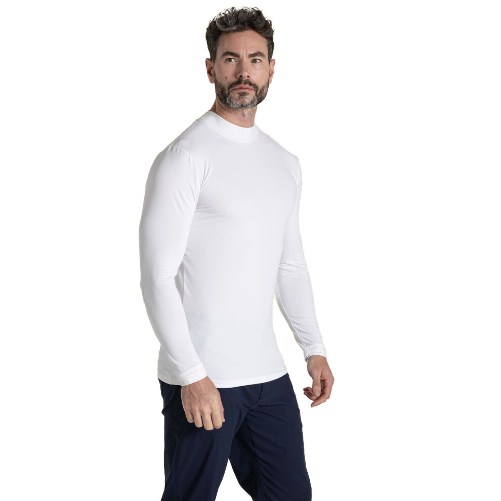 Craghoppers Men's Nosilife Golf Long Sleeved Mock Neck Top - White Large - Image 6