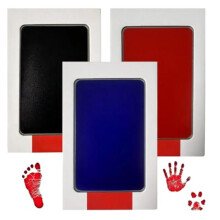 Baby Hand and Footprint Kit, 3-Pack Clean Touch Ink Pad, No-Touch Skin-Safe Stamp, Multi-Color Keepsake Gift