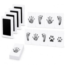HingTraum Baby Hand and Footprint Kit with 4 Clean-Touch Ink Pads and 8 Cards, Newborn Keepsake for Pets Dogs Cats, Baby Shower Gift