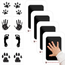 CNMTCCO Dog Paw Print Kit, 4 Pcs Touchless Baby Handprint Footprint Set, Newborn Keepsake