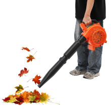 25.4cc Petrol Leaf Blower, 0.75KW Handheld Gasoline Leaf Blower with 27.95in Pipe, 7500rpm 223.1ft/s High Speed Garden Blower for Outdoor Cleanup