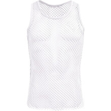 Herren Tank Top aus Netzstoff Transparent Weiß Größe L — herrenshirt transparent, netz tank top herren