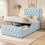 3FT Upholstered Bed with Padded Safety Side Rails 1