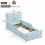 3FT Upholstered Bed with Padded Safety Side Rails 2