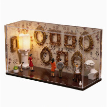 Mini-Bilderrahmen-Set mit 5 Figuren – Schattenmuseum-Set für Erinnerungsstücke, Zuhause, Reisen, Wand, Büro, Mama