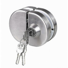 Cerradura de doble cristal para puerta, de acero inoxidable 304, con apertura por ambos lados y ganchos para puertas sin marco, apta para cr