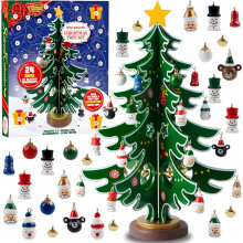 Christmas Advent Calendar with Christmas Tree 24 PCS Ornaments