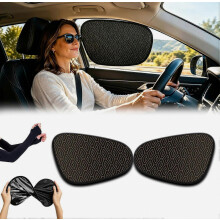 Pare-soleil universels pour vitres latérales de voiture - Pare-soleil statique pliable, offre une protection solaire et bloque la lumiè