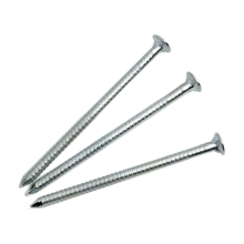 DIYUK Galvanised Annular Ring Shank Nails for Wood, Bright Zinc Plated (BZP) Carbon Steel, Decking & Fencing, 2.5-3.8mm x 40-100mm