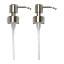 (2Pcs) Pumppuannostelija ruostumattomasta teräksestä, saippua-annostelija, pumppu standardikokoisille 28/400