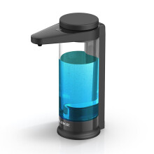 (AK1335-Liquid-Black) Automaattinen nestesaippua-annostelija käsienpesuun Keittiön nestesaippua-annostelija Ladattava USB