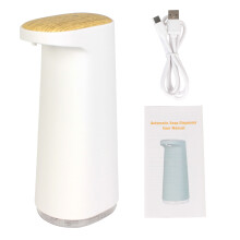 (WHITE) 450 ml:n vaahtosaippua-annostelija, kädet vapaana, ladattava, kannettava, kosketusvapaa, automaattinen