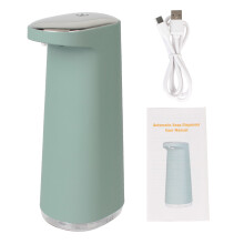 (light green) 450 ml:n vaahtosaippua-annostelija, kädet vapaana, ladattava, kannettava, kosketusvapaa, automaattinen