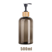 (500ml with bamboo) Suurikapasiteettinen annostelupullo, nestemäinen voide, shampoo, saippuapuristinpullot, hotelli, matka,