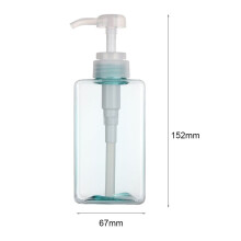 (blue-450ml) Neliönmuotoinen kirkas pullo nestemäistä saippuaa vaahdotettua vaahtoa pullotuspisteitä shampoo voide
