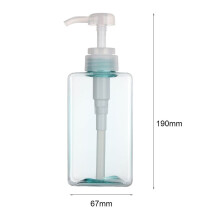 (blue-650ml) Neliönmuotoinen kirkas pullo nestemäistä saippuaa vaahdotettua vaahtoa pullotuspisteitä shampoo voide