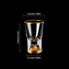 (Orange) 1 Stück 50 ml transparente, kleine, leere Spirituosenflasche (Whisky, Wein) aus Glas mit Schraubverschluss