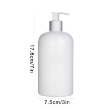 (500ml-white) Suurikapasiteettinen annostelupullo, nestemäinen voide, shampoo, saippuapuristinpullot, hotelli, matka,