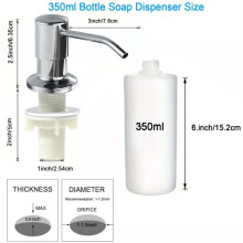 (350ml Brushed) 500ml / 350ml Hyödyllisiä keittiön pesualtaan työkaluja Etusivu Tuote Pullo Nestesaippua-annostelijat