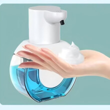 (White-Foam) 420 ml:n suurikapasiteettinen kosketusvapaa pöytä- tai seinäkiinnitteinen IPX5-vedenpitävä älykäs infrapuna-automaattinen