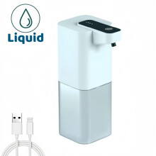 (Liquid-C) Automaattinen saippua-annostelija, infrapuna-anturilla varustettu vaahtomuovisaippua-annostelija, USB-ladattava