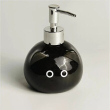 (Black) 〔R〕Keraaminen siamilaisen kissan käsien desinfiointiainepuristinpullo, wc-shampoo, suihkugeelipakkauspulloannostelija