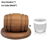 (New-Set 1) Zestaw do wędzenia koktajli z wiórkami drewna jabłoniowego, wiśniowego, dębowego, pekanowego, whisky,