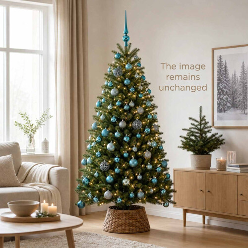 VidaXL vidaXL Christmas Bauble Set 61 pcs Turquoise Dia. 6 cm Plastic 2