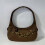 (Brown) Maillard style frosted crescent bag with short shoulder strap design 1