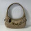 (Khaki) Maillard style frosted crescent bag with short shoulder strap design 1