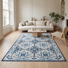 (200x290 cm, LUNA- PRINTED RUG) Modern Non-Slip Rugs Printed Geometric Carpet Mat