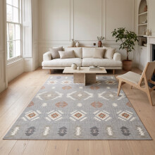 (200x290 cm, NOVA- PRINTED RUG) Modern Non-Slip Rugs Printed Geometric Carpet Mat