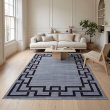 (200x290 cm, NICO- PRINTED RUG) Modern Non-Slip Rugs Printed Geometric Carpet Mat