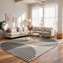 (200 x 290 cm (6 ft 5 in x 9 ft 5in)- Extra Large Area Rugs Living Room Bedroom Carpet, Jett) Extra Large Rugs Living Room Printed Rug Runner