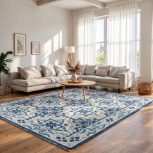 (200 x 290 cm (6 ft 5 in x 9 ft 5in)- Extra Large Area Rugs Living Room Bedroom Carpet, Luna) Extra Large Rugs Living Room Printed Rug Runner