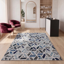 (160x230 cm, ZARA- PRINTED RUG) Modern Non-Slip Rugs Printed Geometric Carpet Mat