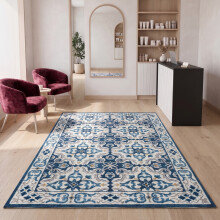 (160x230 cm, LUNA- PRINTED RUG) Modern Non-Slip Rugs Printed Geometric Carpet Mat