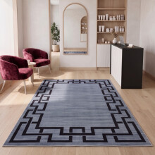 (120x170 cm, NICO- PRINTED RUG) Modern Non-Slip Rugs Printed Geometric Carpet Mat