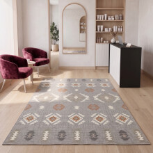 (120x170 cm, NOVA- PRINTED RUG) Modern Non-Slip Rugs Printed Geometric Carpet Mat