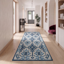 (80x300 cm, LUNA- PRINTED RUG) Modern Non-Slip Rugs Printed Geometric Carpet Mat