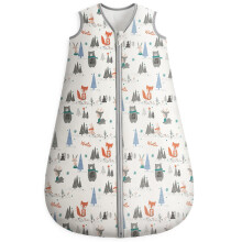Looxii Baby Sleeping Bag 2.5 Tog 12-18 Months Winter Baby Sleep Sack 100% Cotton Soft Warm Wearable Blanket for Newborn Infant Toddler Grey Forest