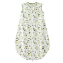 Duomiaomiao Summer Sleeping Bag, 0.5 TOG Baby Sleeping Bag 100% Cotton 6-18 Months Unisex Toddler Wearable Blanket with Inverted Zipper