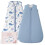FIEMOL Baby Sleeping Bag 0-6 Months 1.5 Tog, Soft Cotton Sleep Sack 1