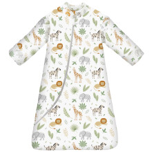 Chilsuessy Baby Sleeping Bag with Detachable Long Sleeves 3.5 Tog for Winter Toddler Sleeping Bag Kids Sleeping Sack for Infant Toddler, Forest Park,