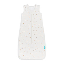 Love To Dream Sleep Bag Sleeveless 1.5 TOG, Cotton Fleece Wearable Blanket, Baby Sleeping Bag for 6-12 Months, Buff Twinkle Embroidery