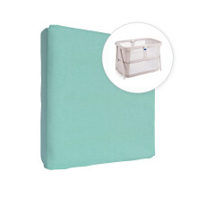 Jersey 100% Cotton Fitted Sheet for 95 x 65 cm Baby Travel Cot Mattress (Tiffany)