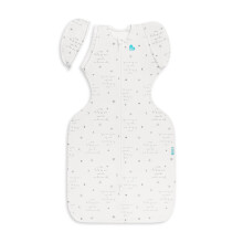 Love to Dream Swaddle 2 in 1 Transition Bag, M 6-8.5kg, White Poem, 0.2T