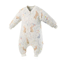 SONARIN Baby Sleeping Bag Baby Sleep Sack Split Leg with Removable Sleeves,3.5 Tog Organic Cotton Sleeping Bag Various Sizes from 6 Months to 6 Years