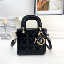 (Black) Sweet style diamond square bag Sweet style diamond square bag